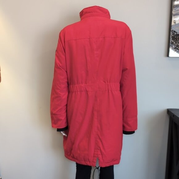 Calvin Klein Goose Down Winter Parka Coat CK Performance Mid Length Insulated XL - Picture 6 of 16